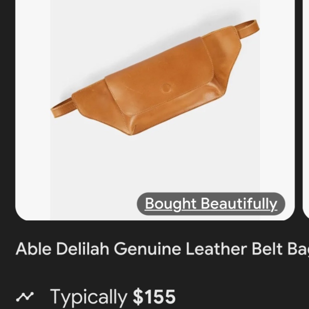 Able Tan Leather Crossbody Bag